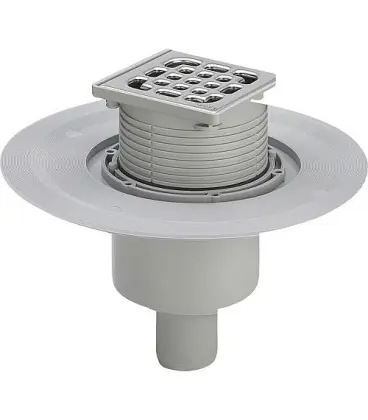 Ecoulement Receveur Viega 4926 En DN50 Plastique gris