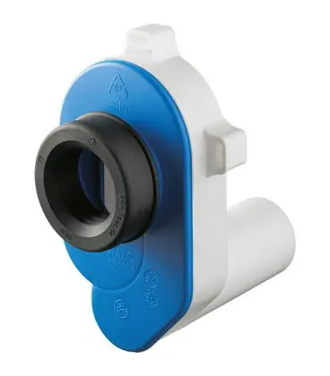 Siphon d‘aspiration PE p. urinoir sortie horizontale pour tube 50 mm avec joint