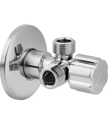 Vanne d‘angle-double DN15 (1/2") 2x raccord DN10 (3/8")