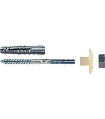 kit de fixation pour lavabos et urinoirs zingué - avec chevilles M 10x140mm