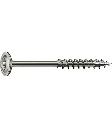 Vis tete plate SPAX® inox A2 filetage partiel T - STAR Plus Diam 6,0 x 80 mm, 100 pcs