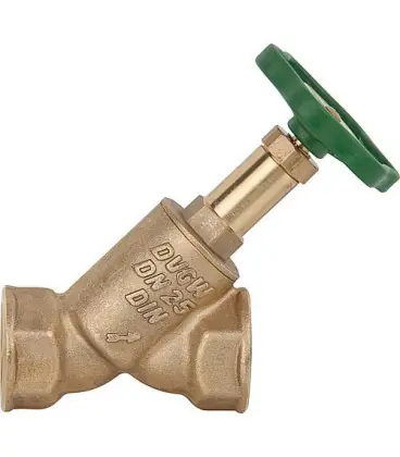 Robinet a soupape a siege oblique DN25 1" - sans vidage broche non montante-filet fem x fem