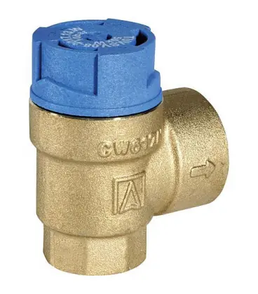 Raccord soupape de securite Entree 1/2"filetage femelle, Sortie 3/4"filetage fem. 10,0bar