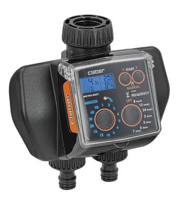 Programmateur d‘arrosage Dual Select, deux circuits, DN20(3/4") 14 programmes, avec entree sonde