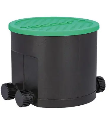 Compartiment de commande HYDRO-4 avec 4 electrovannes, alimentat. sur batterie 1,5V, 0,2-12 bar