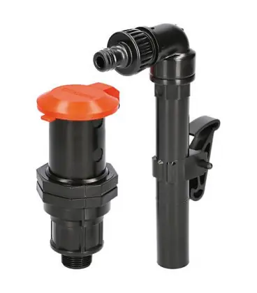 Prise d‘eau avec 360° tube de prevelement amovible et raccord a enfichage