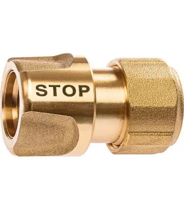 Geka plus section de tuyau avec arret d‘eau, 3/4"-19mm, MS DVGW