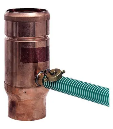 Collecteur d eau de pluie tuyau cuivre - diam 100 mm