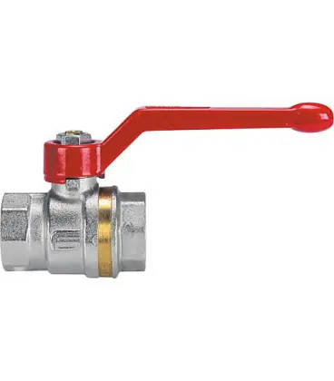robinet laiton ASTER ACS f/f 3/4" avec levier alu rouge