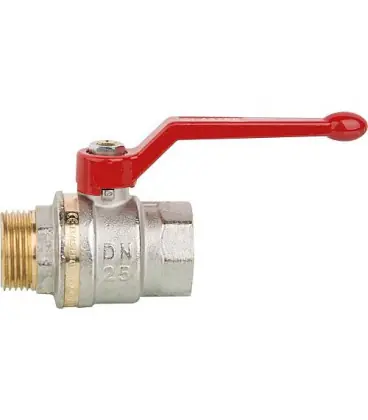 Robinet a boisseau sphérique laiton eau potable Aster ACS, male/fem 11/2" PN40, avec levier alu