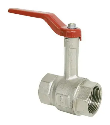Vanne a boisseau spherique PN 16 Passage integral, rallonge de broche R11/4" intern"