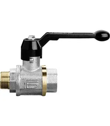 Robinet a bille en laiton TOTAL filetage male/femelle 3/8" avec levier manuel alu