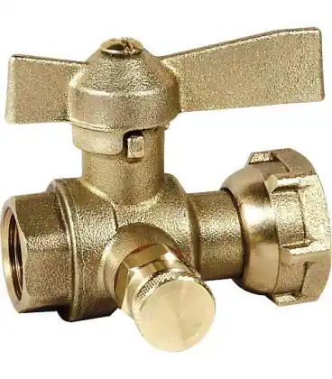 vanne d‘arret droite avec écrou chapeau 3/4" male x 3/4" chapeau