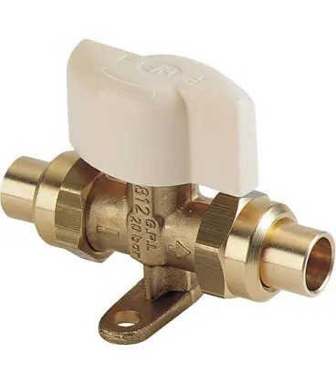 Clesse Vanne de gas butane et propane entree M.M20x1,5 Sortie M.M20x1,5 Raccord RC-FB NF verouillage automatique