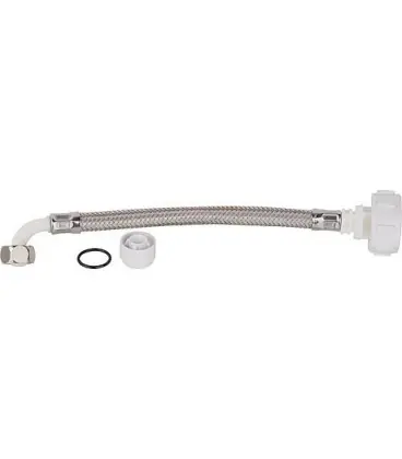 Flexible tressé raccord 90G écrou 3/8"