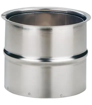 Revêtement mural double inox 130 mm - emballage 2 pièces