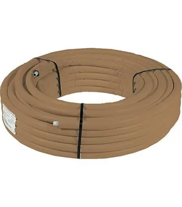 Tube d‘assemblage metallique en rouleau 32x3mm + isolation 15mm emballage 25m