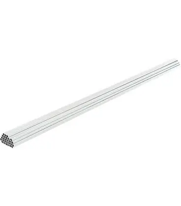 C-tube acier 35 x 1,5mm longueur 2m, 9 tubes a 2m emballage 18m en carton
