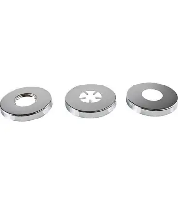 Rosace coulissante Stedo Design diam. 80 mm, h 20 mm, d 27 mm laiton chromé *BG*