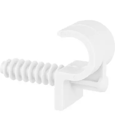 Fix-Ring diam. 16mm, 1-tuyau trou percé 8mm, UE 100 pcs