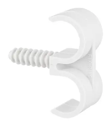 Fix-Ring diam. 20mm, 2-tuyaux trou percé 8mm, UE 100 pcs