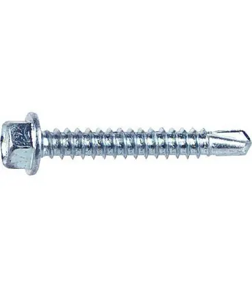 Vis DIN 7504 tete a six pans diam. 6,3 mm, L 19 mm, zingue, UE 1000 pieces