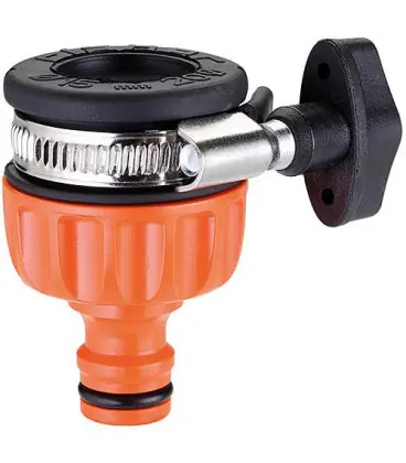 Prise d‘eau voleuse-raccord robinet pour sorties plates D 15-20mm, avec bornes