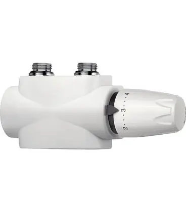 Heimeier Multilux 4-set service mono et bitube, 3/4", blanc RAL 9016