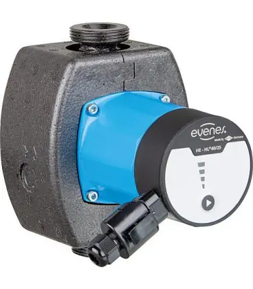 Circulateur de chauffage EVENES HE-HL+ 40-25, DN25(1"), PN10 230V, longueur totale 180mm