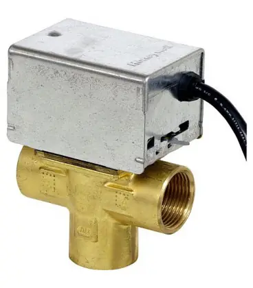 Honeywell soupape de zone 3 voies V 4044 F 1034 B, avec reglage manuel 1",230 V, 50 Hz, 6 W *BG*