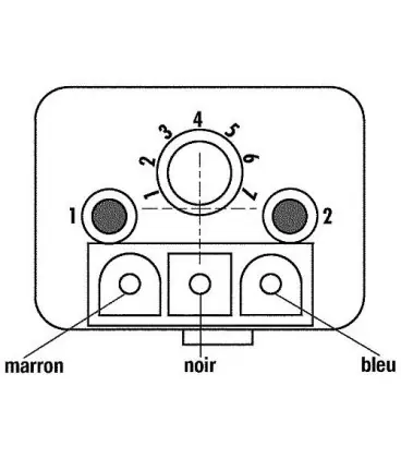 DEtecteur de scintillement à infrarouge IRD 1010 axial bleu 12VDC