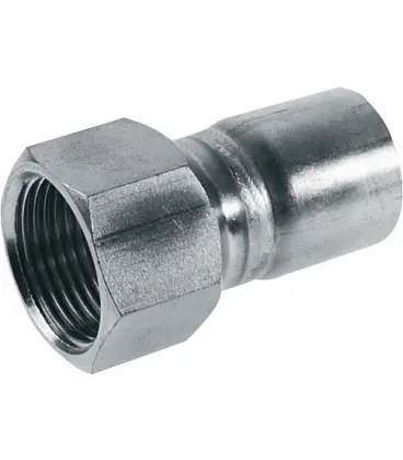 Raccord moule C acier Manchon de reduction (mâle/fil fem) 15x1/2" WG834