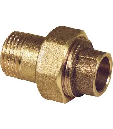 Raccord a souder en laiton rouge Raccord visse avec filet mâle Type 4341g 42 x 1 1/2" WG906 " "