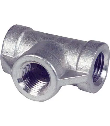 Piece en T V4A 1/8" EF 130 filetfemelle/femelle