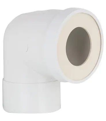 Pipe courte femelle PVC WC, diametre 100mm Longueur 130mm