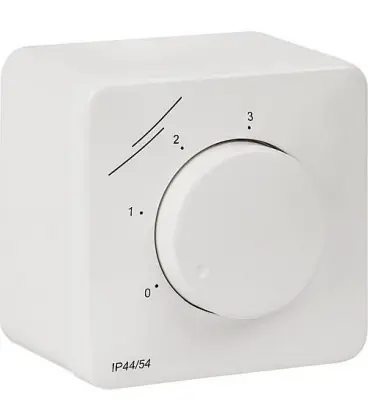 Commutateur à plots Inter 4P 230V 10A, montage encastré/en saillie