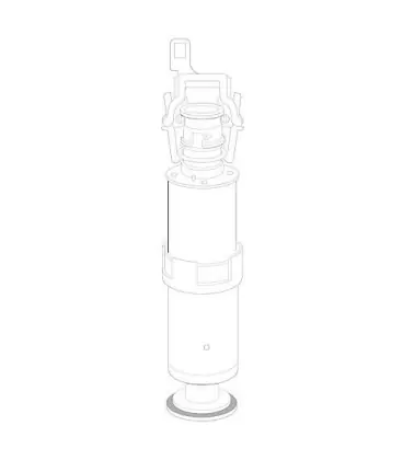Cloche avec tige d ancrage pour plaque Corallo 1+2 2 touches