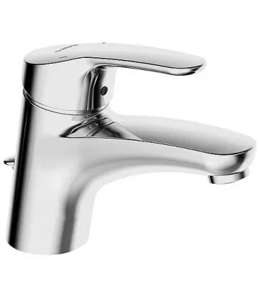 Mitigeur vasque Hansamix avec robinetterie d‘écoulement tuyau en cuivre, entraxe 141mm