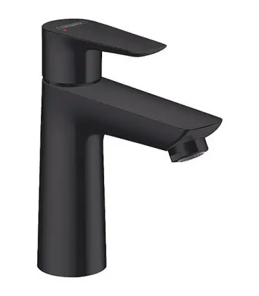 Mitigeur vasque Hansgrohe 110 Talis E avec garniture d‘ecoul. noir mat, entraxe 112 mm