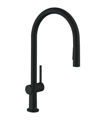 Mitigeur d‘evier Hansgrohe 210 Talis M54, fonctionnemt. lat. +bec pré-rincage extract.,noir mat