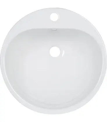 Evier a encastrer Alape EW3 sans trop-plein, diam. 475 mm blanc