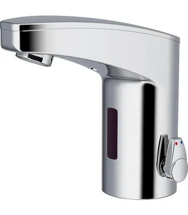 Mitigeur de lavabo Iqua maxx M10, mélangé chromé, sur pile sans vidage