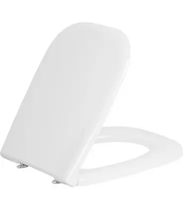 Abattant WC Duravit D-Code sans softclose charniere inox, blanc