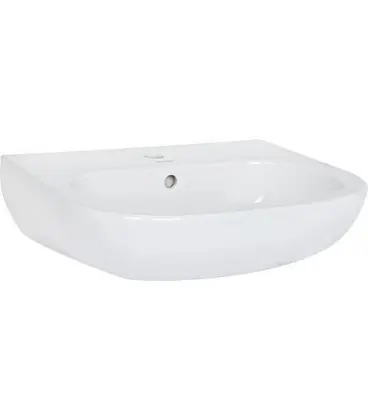 Vasque Duravit D-Code 550 mm avec trop plein, 1 percage mitigeur blanc