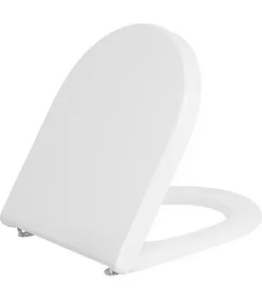 WC abattant Duravit Starck 3 Standard, blanc, avec charniere inox lxhxp 380x30x383 mm