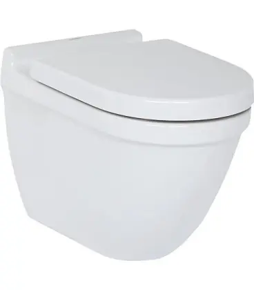 WC mural Duravit Starck3 Compact en ceramique, 4,5l rincage, blanc, lxhxp 360x340x485 mm