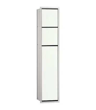 Module de WC emco asis 150 encastre, hauteur 809mm alu/blanc