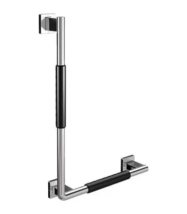 Poignée d‘angle 90° emco système 2 droite, avec revêtement anti-dérapant
