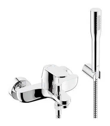 Mitigeur bain/douche, montage mural, avec douchette Euphoria Cosmopolitan