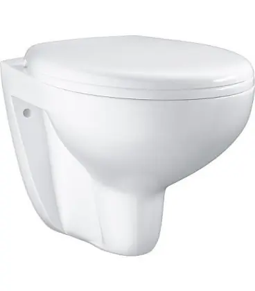 WC suspendu Grohe Bau blanc, sans bord de rincage lxpxh 368x531x363mm